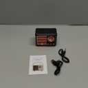 Baolira Retro Bluetooth Speaker, Portable Wireless Speaker with Crystal Clear Stereo Sound and Rich Bass,Retro Decor for Desk Bedroom Kitchen, Birthday Gifts for Women Men Teens (Black)