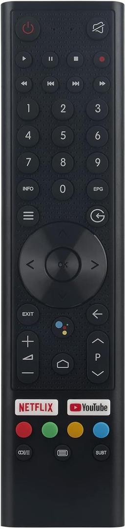 PERFASCIN Replace Voice Remote Control for CAIXUN EC65E1UA EC75E1UA EC43S1A EC50S1A EC55S1A EC75E1A 4K UHD Android TV Compatible with SANSUI/QiLive Remote