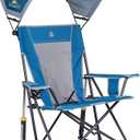 GCI Outdoor Sunshade Rocker Outdoor Rocking Chair with Canopy
