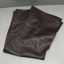 Long Leather Skirts for Women High Waist Front Slit Bodycon A-Line Winter Midi Skirt, M