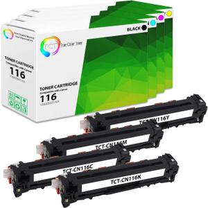 TCT 116 Toner Cartridge 4 Pack - Compatible Replacement for Canon 116 Works with Canon ImageClass MF8050CN MF8080CW (Black 1980B001AA Cyan 1979B001AA Magenta 1978B001AA Yellow 1977B001AA)