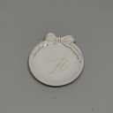 COLLECTIVE HOME - Personalized Initial Ceramic Jewelry Tray with Bow, Christmas Gift Ideas for Women, Small Gift for Girlfriend Wife, Ring Holder, Earrings Dish, Birthday Gift for Her (H)