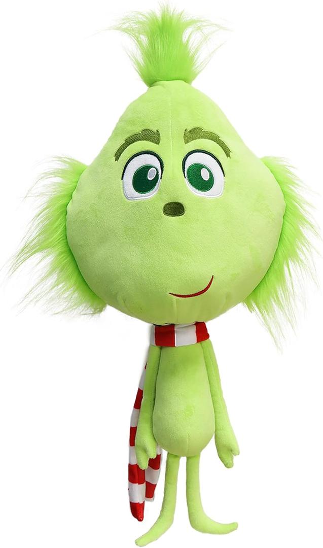 RELIGES 21 inches Green Christmas Monster Plush Toy  Soft Christmas Stuffed Animal Doll for Boys and Girls, Perfect for Christmas Decorations and Gifts (Cute Green)