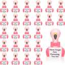 25Pcs 3D Printed Mini Flamingo Toys with Inspirational Quotes Positive Gifts Mini Flamingos Decorations for Colleague Staff Teacher