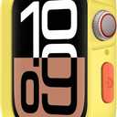 Rugged Case Compatible with Apple Watch Case 46mm Series 11/10, Soft Flexible TPU Shockproof Protective Bumper Cover for iWatch 46mm, Yellow