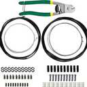 Bicycle Cable Cutter with Universal 13m Bike Brake Housing, 21.8m Brake Cable, 14m Shift Cable Housing, 22.2m Shift Cable and Replacement Kit