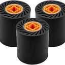 RENOTEC Rubber Expanding Drum 3 Pcs for Abrasive Sanding Bands, 3.5" x 4" with 3/4" Quad Keyway
