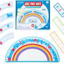Educational Insights ABC Arc Mat AlphaMagnets Set - Magnetic Letter Board, Toddler Alphabet Magnets, Magnetic Letters and Numbers, ABC Learning Toys for Kids Ages 3-5, Spelling Toys, Alphabet Arc (1-Pack)