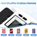 Automatic Card Shuffler for 1-2 Decks, Auto/Manual Modes, USB-C Rechargeable, Quiet Operation, Compatible with UNO, Texas Holdem Poker, Mahjong, Bridge, Rummy, Skip-Bo, Phase 10 & More Card Games