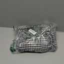 Womens Gingham Pajama Set 2 Piece Short Sleeve Babydoll Shirt and Pants Lounge Set Cute Sleepwear M