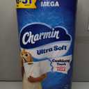 Charmin Ultra Soft Cushiony Touch Toilet Paper, 30 Family Mega = 153 Regular Rolls, 2-Ply, White