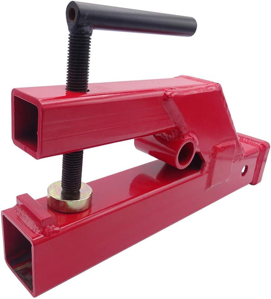 WSays Clamp On Trailer 2" Mount Receiver Hitch Compatible with Deere Bobcat Tractor Bucket Skid Steer