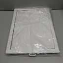 12x16 Inch White Access Panel  ABS Plastic Rectangular Wall & Ceiling Access Door for Plumbing Electrical HVAC  Easy Install Indoor Panel for Drywall, Home Improvement and Maintenance