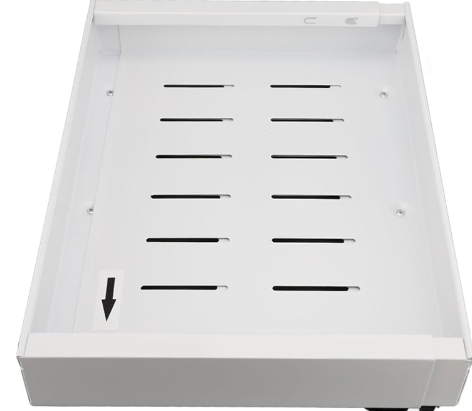 Adjustable Width Pull Out Cabinet Organizer, Slide Out Storage Drawer with 3 Slide Rails, Stretchable Carbon Steel Kitchen Cabinet Slide Out Drawer for Pantry, Bathroom