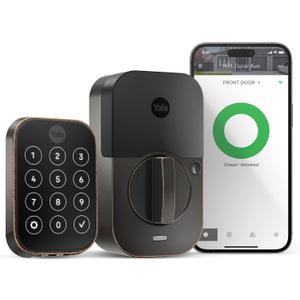 Yale Assure Lock 2 with Wi-Fi  Oil Rubbed Bronze Smart Lock for Front Door with Keypad, App Control, Backup Key, and Deadbolt  Secure Keyless Entry Door Lock, YRD450-WF1-0BP