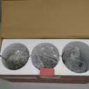 Green Christmas Tree Figurines Hand-Painted Tabletop Tree Flameless Candles Real Wax Flickering LED Battery Operated with Remote Lighted Christmas Tree Decoration for Shelf Fireplace Mantel Holiday