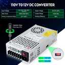 VAYALT DC 12V 50A 600W Switching Power Supply, 110V/220V AC to DC Converter, Universal Regulated Switching, 12V Power Supply for CCTV Camera System, 3D Printer, LED Strip, Computer Project