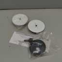 VCELINK in Wall Cable Management Kit (3.79 inch/96 mm) with Hole Saw Drill Attachment and Mounting Brackets, Hide TV Cords for Network, HDMI, Coax, Speaker Cables, 2-Pack (Rubber-Medium Size, White)