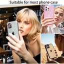 YWLOPT Compatible for iPhone 12 Pro Max Camera Lens Protector, (3+1 Pack) - Bling Sparkling Glitter, Anti-Scratch Camera Cover with 9H Tempered Glass, Case Friendly, (Pink)