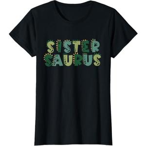 Mama Saurus Mom Dinosaur Three Rex Birthday Boy Girl Family T-Shirt, XS