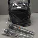 Karaoke Machine, Portable Bluetooth Speaker with 2 Wireless Microphones for Adults & Kids with Lights, Karaoke Microphone with PA System Supports USB/TF/FM/AUX for Home Party Home System Packages (Black)