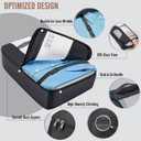 Veken 10 Set/8 Set Packing Cubes for Travel Essentials, Suitcase Organizer Bags in 4 Sizes, Carry-On Luggage Accessories with Laundry Bag & Passport Holder, Airplane Must Have, Camp Gifts for Men