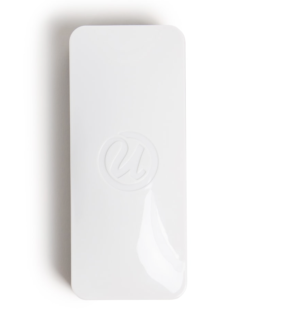 U Brands Magnetic Dry Erase Board Felt Eraser, 2"x5"x1", White, Lightweight Modern Design