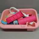 2026 Upgraded Toddler Sand Water Table Toy with Electric Water Pump, Kids Sand Water with Faucet/Play Food Accessories/Fishing Toy, Kitchen Play Sink Toys for Girl Boy Age 3+ (Pink)