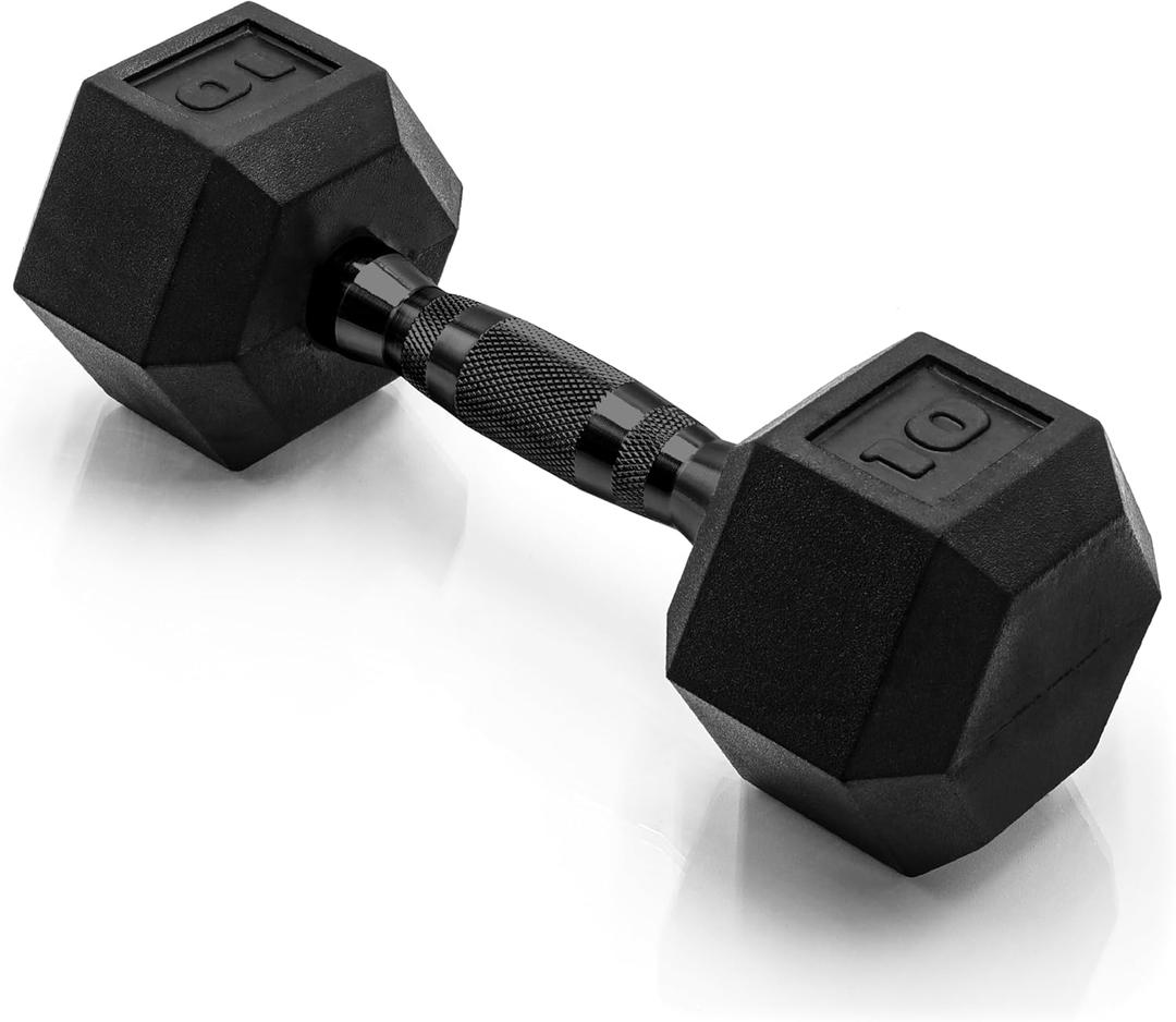 CAP Barbell Coated Hex Dumbbell Weight - Single | 10-120 lbs | Multiple Options