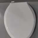 KOHLER 4636-RL-0 Cachet ReadyLatch Elongated Slow Close Toilet Seat, Soft Close Toilet Seat Quiet Lid, Contoured Grip-Tight Bumpers Installation Hardware, Apartment Essentials, White