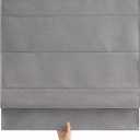 Blackout Roman Shades Cordless for Windows, Pull Down Window Shades Blinds with Heavy 430GSM Chenille & White Backing & Thermal Insulated & Hidden Cords, 39x72 Inches (Charcoal Gray)