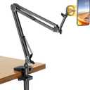 UGREEN Phone Desk Mount for Bed Magnetic iPhone Holder for Magsafe Upgraded Sturdy Arm Gooseneck Compatible with iPhone 17 Air 16 15 14 13 12 Pro Max, Overhead Cell Phone Stand