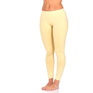 Thermajane Long Johns for Women - Thermal Leggings for Women, Fleece Lined Thermal Underwear Bottoms (2X-Small, Nude) (Yellow)