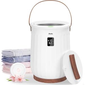 Asuka Towel Warmer, Towel Warmer for Bathroom with LED Display, Luxury Bucket Towel Warmer, Auto Shut Off & Adjustable Timer 15/30/45/60, Fits for Oversize Towels Blankets, Ideal Gift for Family