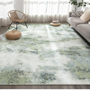 UMINEUX Living Room Rug 8'x10' Large Washable Area Rug with Anti-Slip Rubber Backing, Modern Abstract Low Pile Rugs, Ultra Soft & Thin, Non-Slip, Stain Resistant for Dining Room Bedroom Home Decor