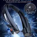 Laimiod Neck Fan - Portable Neck Fan with LED Book Light, 6-20h Long Battery Life, 6 Speeds Adjustable, USB-C Rechargeable, Hands-Free Wearable Fan, Cooling Personal Fan Gifts for Men Women Dad Mom