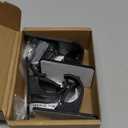 4 Pieces Self Adhesive Curtain Rod Bracket, Universal Plastic Curtain Rod Holders, No Drill Curtain Rod Brackets Curtain Rod Hooks for Bathroom, Bedroom, Livingroom, Kitchen (Black)