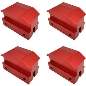 Jack Lift Pad Anodized Aluminum for 6th Gen Chevrolet Camaro Except Convertable, 4 Pieces Red Jacking Lifting Pad