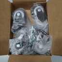 HOLKIE Caster Wheels 2 inch with No Brake Casters Set of 4, Threaded Stem 3/8" -16 x 1 (Diameter 3/8", Length 1") Swivel Set of 4 Heavy Duty Castors Black