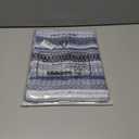 Batmerry Boho Ethnic Tribal Art Kitchen Valances Half Window Curtain, Navy Blue Geometric Ikat Tribal Print Pattern Kitchen Valances for Windows Valance for Decor Reducing The Light 52x18 Inch