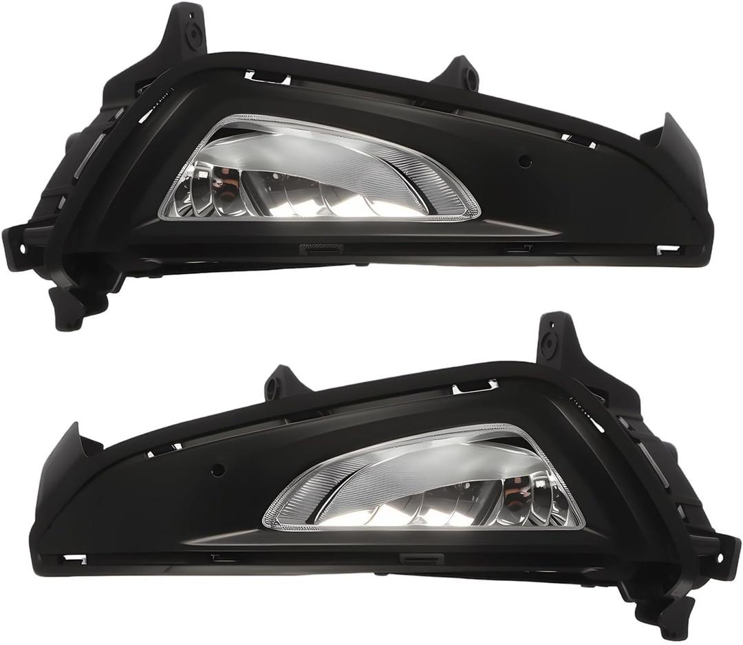 Pair Fog Lights Compatible with Tucson 2016 2017 2018 w/Cover