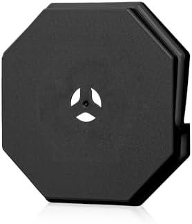 Vinyl Siding Mounting Block, Siding Mounting Block, 130110006001 Octagon Mount Block, Mounting Plate for 1/2 inch Lap and 4 inch Height Siding, Black (1 Pack)
