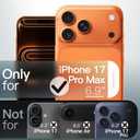 JETech Matte Case ONLY for iPhone 17 Pro Max 6.9-Inch, Shockproof Military Grade Drop Protection, Frosted Translucent Back Minimalist Phone Cover, Anti-Fingerprint (Orange)