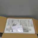 Plug in Crystal Ceramic White Chandelier, Glass Chandeliers,White crystal Hanging Pendant Light with Clear Cord and On/Off, 4 Light Crystal Chandelier for wedding, Kitchen, Dining,Foyer, Mini room