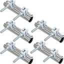 HIGHCRAFT 60075TTSD-5 Pipe Repair Clamp 3/4'', Double Bolt, 6 Long, Stainless Steel (5 Pack), Chrome