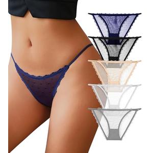 J-pone Lace Underwear for Women Sexy Seamless String High Cut Stretch Breathable Low Rise Hipster Cheeky Bikini Panties Multipack- Size S 2 Pieces J-pone Lace Underwear for Women Sexy Seamless String High Cut Stretch Breathable Low Rise Hipster Cheeky Bikini Panties Multipack- Size S 2 Pieces