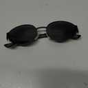 livho 2025 Trendy Oval Sunglasses - Stylish Polarized Shades for Everyday - Retro Metal Frames Black/Grey