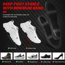 Carbon Fiber Performance Insoles, Shock Absorbing Sport Insoles for Running, Basketball, Volleyball, More Structured Support Energy Return Injury Prevention Insoles