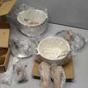 CAROTE 1.5Qt & 3.0Qt Sauce Pan Sets with Lid Cooking Pots Nonstick Saucepans Cookware Set with Pour Spout Small Kitchen Pot, Induction Comptable, Easy to Clean, PFOA FREE (White Granite)