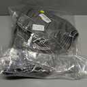 LY VAREY LIN Women Faux Leather Cropped Jacket Lapel Zipper Biker Short Coat with Belt, M